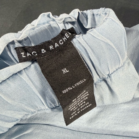 Zac & Rachel Sky Blue Cropped Raw Hem Jeans - Picture 2 of 6